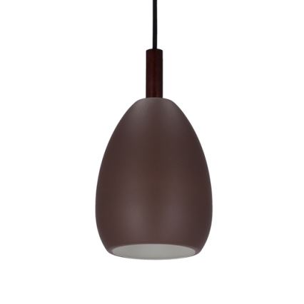 Lampadario a sospensione con filo FLEN 1xE27/40W/230V diametro 16 cm marrone