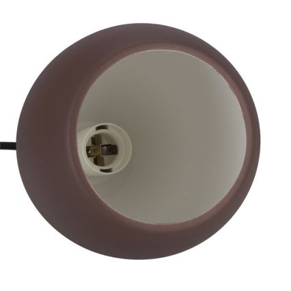 Lampadario a sospensione con filo FLEN 1xE27/40W/230V diametro 16 cm marrone