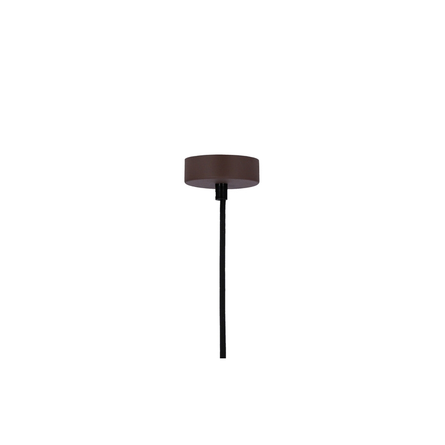 Lampadario a sospensione con filo FLEN 1xE27/40W/230V diametro 16 cm marrone