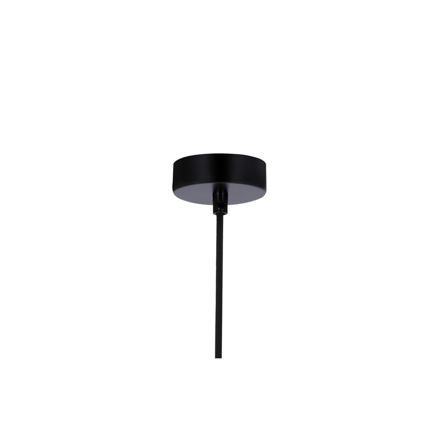 Lampadario a sospensione con filo FLEN 1xE27/40W/230V diametro 20 cm nero