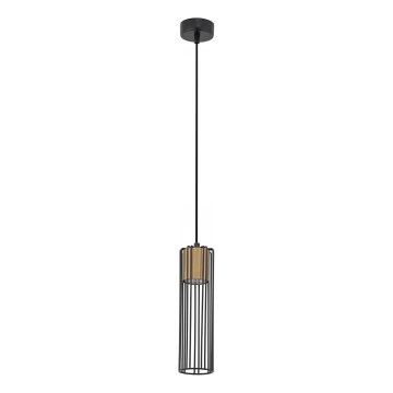 Lampadario a sospensione con filo FOBIA 1xGU10/25W/230V nero/oro