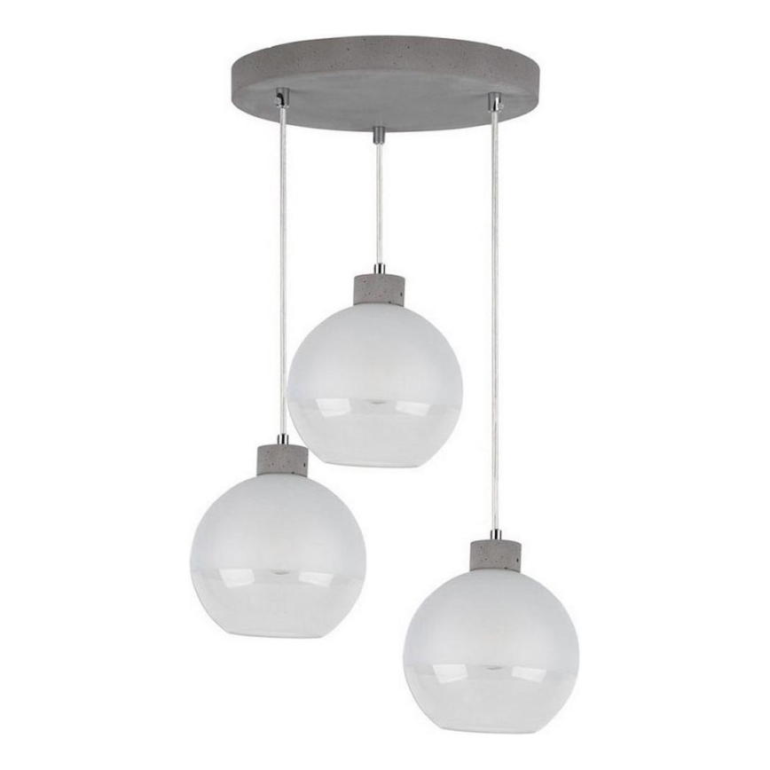 Lampadario a sospensione con filo FRESH 3xE27/60W/230V - certificato FSC