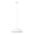 Lampadario a sospensione con filo FRIKA 1xE27/15W/230V diametro 34 cm bianco