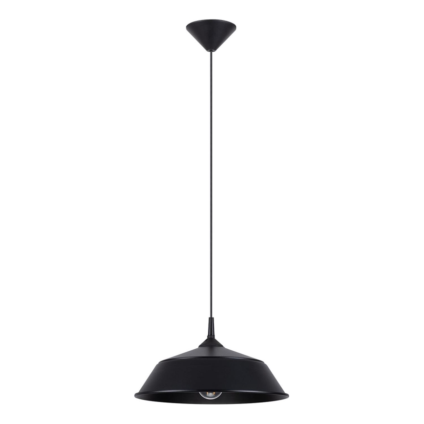 Lampadario a sospensione con filo FRIKA 1xE27/15W/230V diametro 34 cm nero