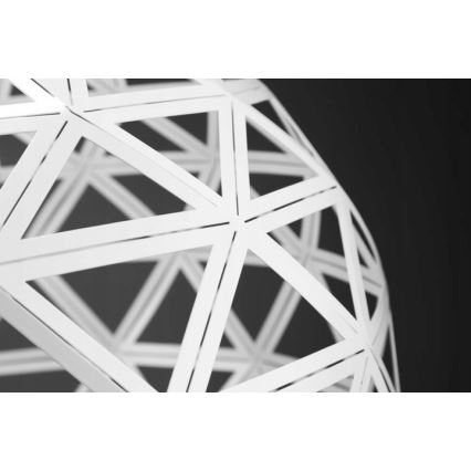 Lampadario a sospensione con filo FROZEN 1xE27/60W/230V diametro 50 cm bianco