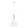 Lampadario a sospensione con filo FUKS 1xE27/15W/230V bianco/beige