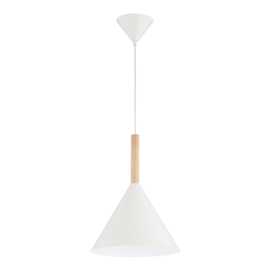 Lampadario a sospensione con filo FUKS 1xE27/15W/230V color crema/beige