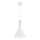 Lampadario a sospensione con filo FUKS 1xE27/15W/230V color crema/beige