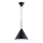 Lampadario a sospensione con filo FUKS 1xE27/15W/230V nero/beige
