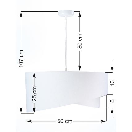 Lampadario a sospensione con filo GALAXY 1xE27/60W/230V