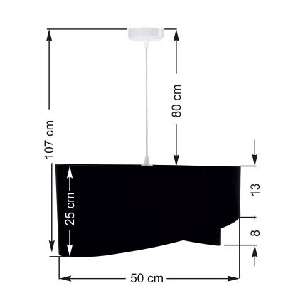 Lampadario a sospensione con filo GALAXY 1xE27/60W/230V