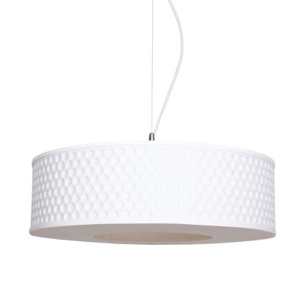 Lampadario a sospensione con filo GARDA 1xE27/60W/230V diametro 40 cm bianco