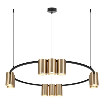 Lampadario a sospensione con filo GENESIS 10xGU10/8W/230V oro