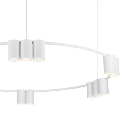 Lampadario a sospensione con filo GENESIS 15xGU10/8W/230V bianco