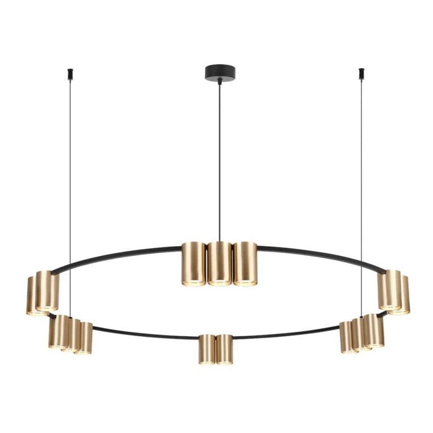 Lampadario a sospensione con filo GENESIS 15xGU10/8W/230V oro