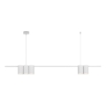 Lampadario a sospensione con filo GENESIS 5xGU10/8W/230V bianco