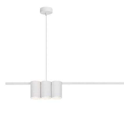 Lampadario a sospensione con filo GENESIS 5xGU10/8W/230V bianco