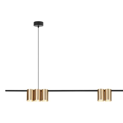 Lampadario a sospensione con filo GENESIS 7xGU10/8W/230V oro