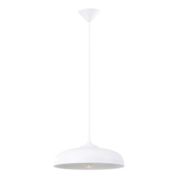 Lampadario a sospensione con filo GINA 1xE27/15W/230V diametro 38 cm bianco