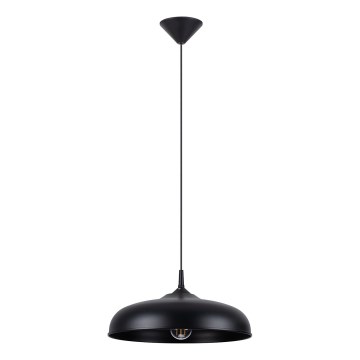 Lampadario a sospensione con filo GINA 1xE27/15W/230V diametro 38 cm nero