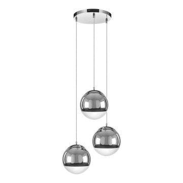 Lampadario a sospensione con filo GINO 3xE27/60W/230V- certificato FSC