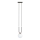 Lampadario a sospensione con filo GLAM 1xE14/10W/230V nero