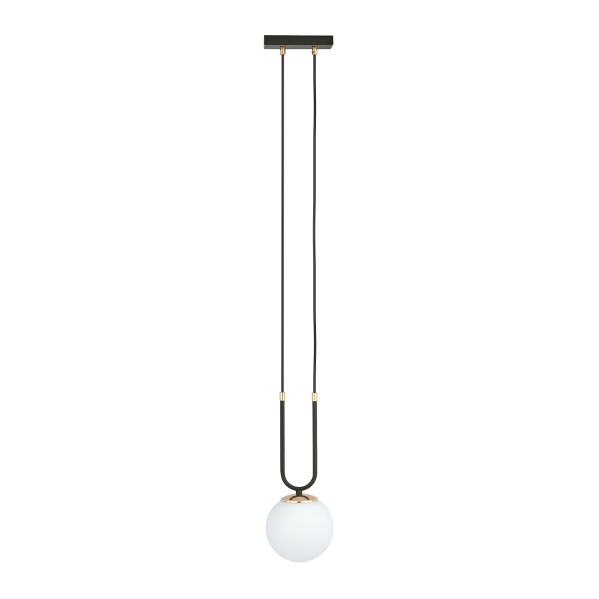 Lampadario a sospensione con filo GLAM 1xE14/10W/230V nero
