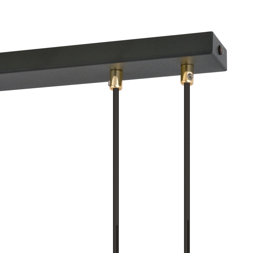 Lampadario a sospensione con filo GLAM 4xE14/10W/230V nero