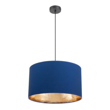 Lampadario a sospensione con filo GLEAM 1xE27/60W/230V blu/oro