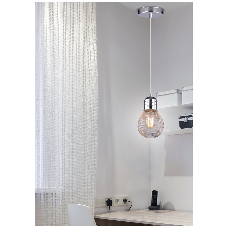 Lampadario a sospensione con filo GLIVA 1xE27/60W/230V