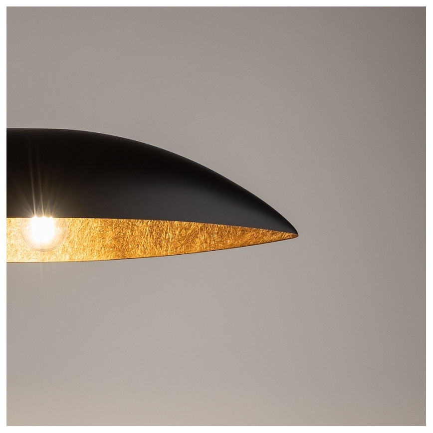 Lampadario a sospensione con filo GONDOLA 3xE27/60W/230V nero/rame