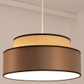 Lampadario a sospensione con filo GRACE 1xE27/60W/230V diametro 40 cm beige/marrone