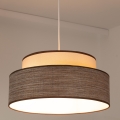 Lampadario a sospensione con filo GRACE 1xE27/60W/230V diametro 40 cm color crema/marrone