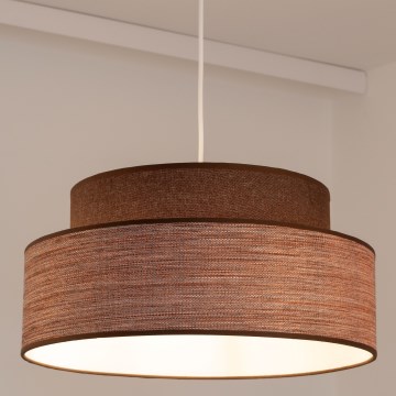Lampadario a sospensione con filo GRACE 1xE27/60W/230V marrone/beige