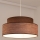 Lampadario a sospensione con filo GRACE 1xE27/60W/230V marrone/beige