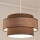 Lampadario a sospensione con filo GRACE 1xE27/60W/230V marrone/beige