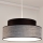 Lampadario a sospensione con filo GRACE 1xE27/60W/230V nero/grigio