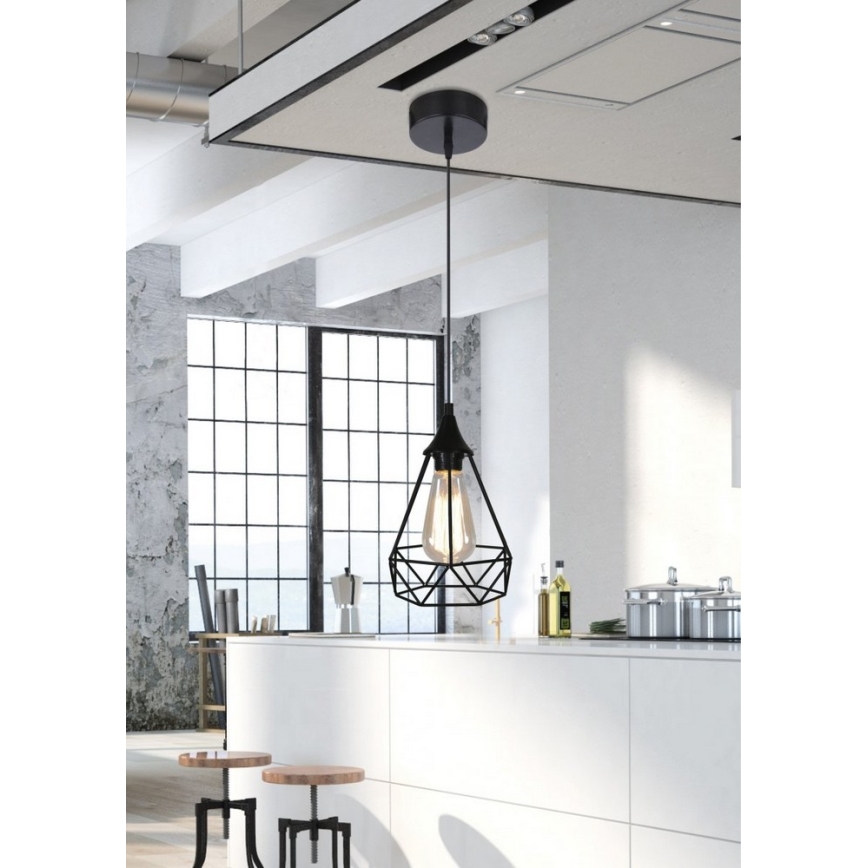 Lampadario a sospensione con filo GRAF 1xE27/60W/230V
