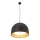 Lampadario a sospensione con filo GRAVITY 3xE27/7W/230V nero