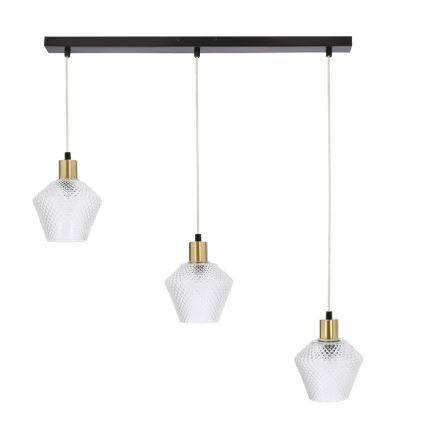 Lampadario a sospensione con filo GRENIKO 3xE14/40W/230V