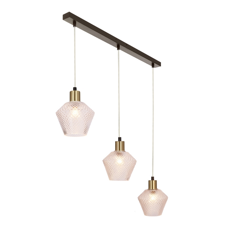 Lampadario a sospensione con filo GRENIKO 3xE14/40W/230V