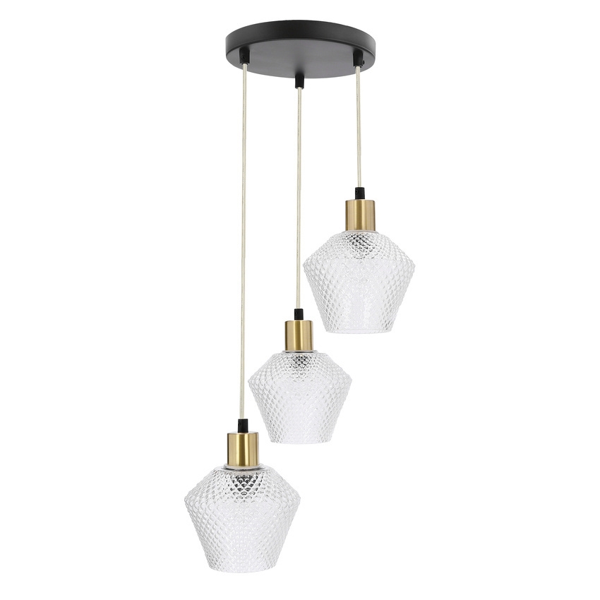 Lampadario a sospensione con filo GRENIKO 3xE14/40W/230V
