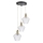 Lampadario a sospensione con filo GRENIKO 3xE14/40W/230V