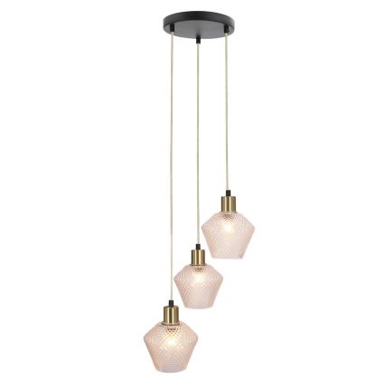 Lampadario a sospensione con filo GRENIKO 3xE14/40W/230V