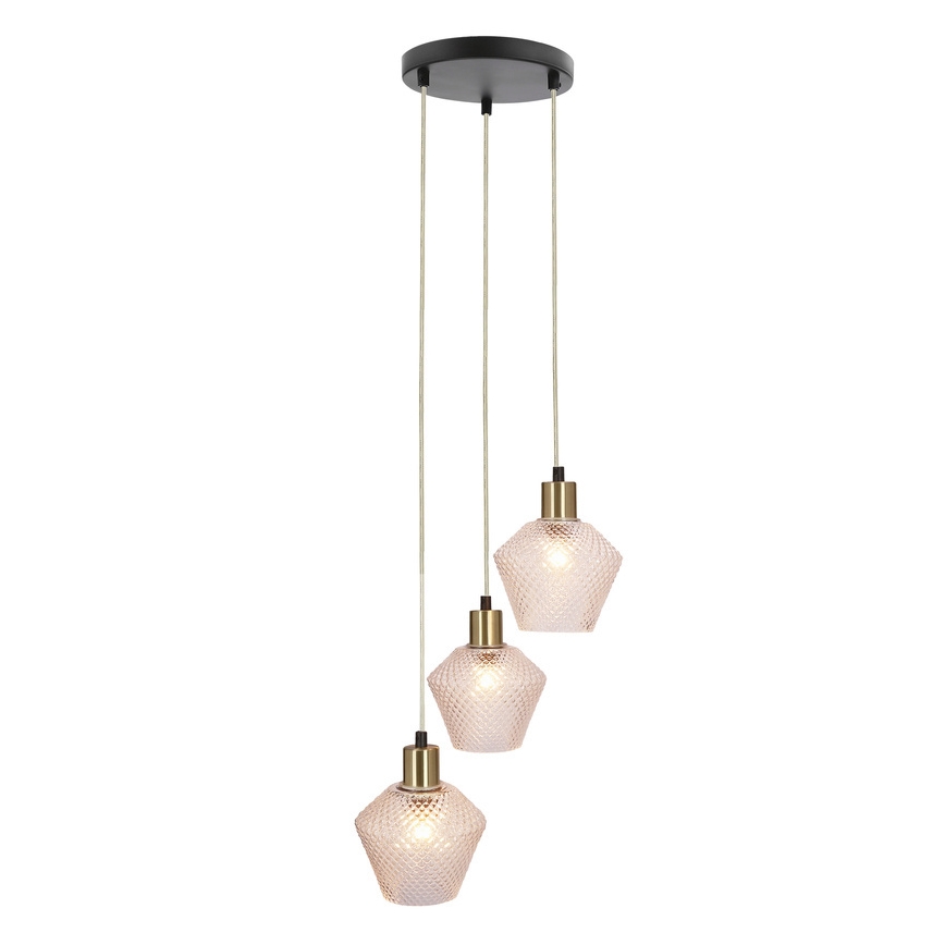 Lampadario a sospensione con filo GRENIKO 3xE14/40W/230V