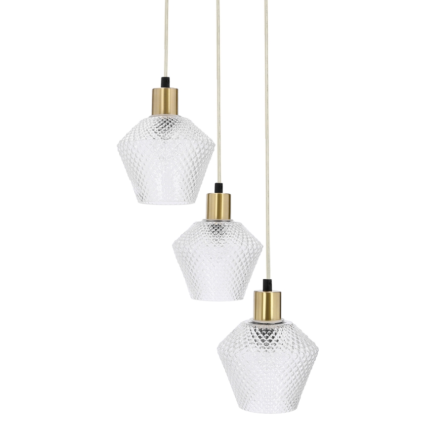 Lampadario a sospensione con filo GRENIKO 3xE14/40W/230V