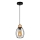Lampadario a sospensione con filo GUNNAR 1xE27/60W/230V quercia