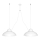 Lampadario a sospensione con filo GUSTAV 2xE27/60W/230V