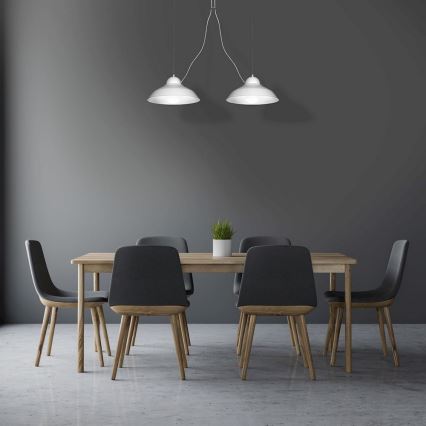 Lampadario a sospensione con filo GUSTAV 2xE27/60W/230V