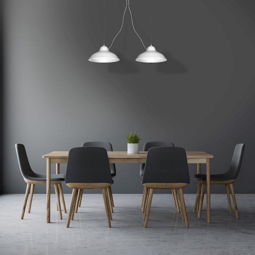 Lampadario a sospensione con filo GUSTAV 2xE27/60W/230V